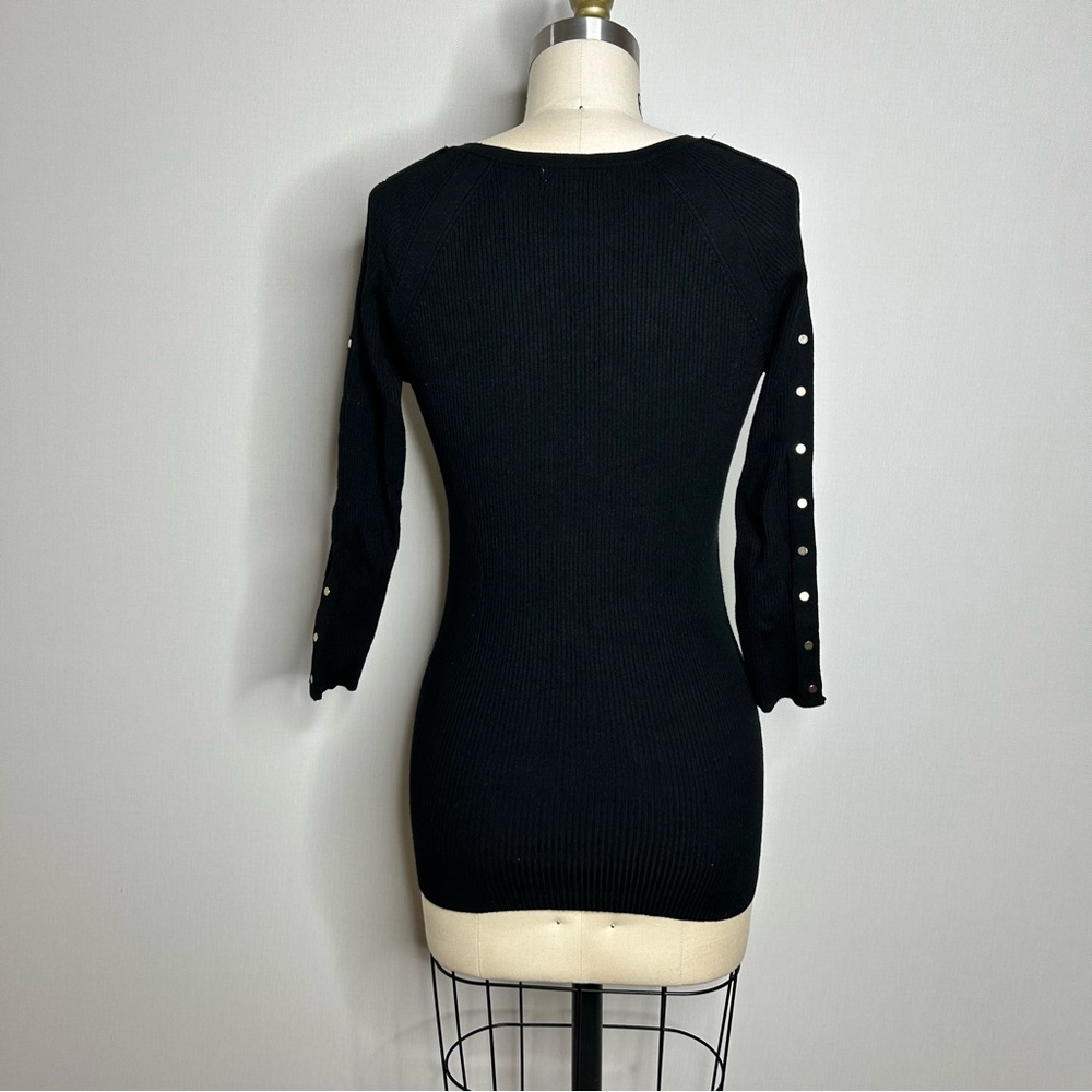Cache Ribbed Knit Top - Picture 4 of 7